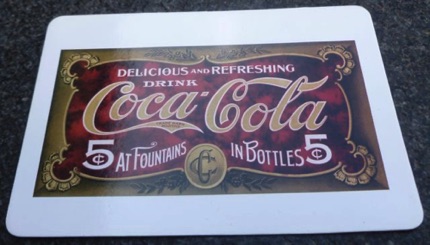 9321-5 € 2,50 coca cola kartonnen magneet 12,5x9cm
